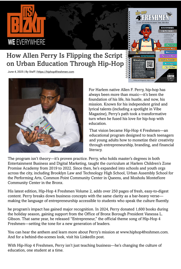 How Allen Perry is Flipping the Script on Urban Education Through Hip-Hop